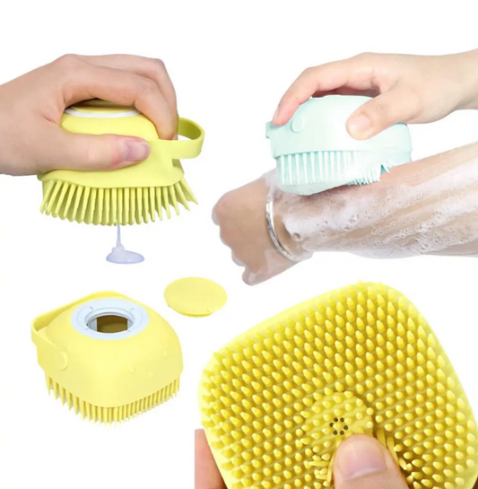 Massaging and Soap Dispensing Dog Bath Brush