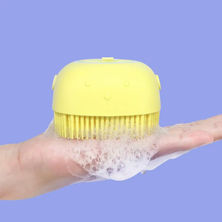 Massaging and Soap Dispensing Dog Bath Brush